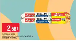 Match Herta tarte en or offre