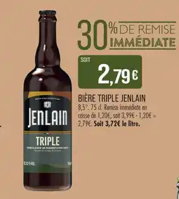 Match Jenlain bière triple offre