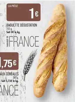 Match Baguette dégustation offre