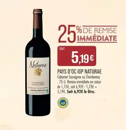 Match Naturae pays d’oc igp offre