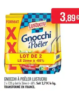 Match Lustucru gnocchi à poêler offre