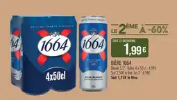 Match 1664 bière blonde 5.5° offre