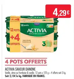 Match Danone activia saveur offre