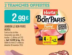 Match Herta jambon le bon paris offre