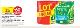 Intermarché Bonduelle petits pois tendres & fondants lot familial offre