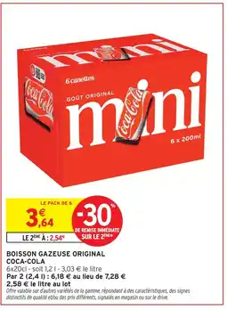 Intermarché Coca-cola boisson gazeuse original offre