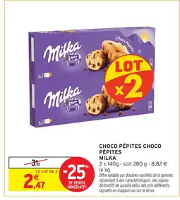 Intermarché Milka choco pépites offre