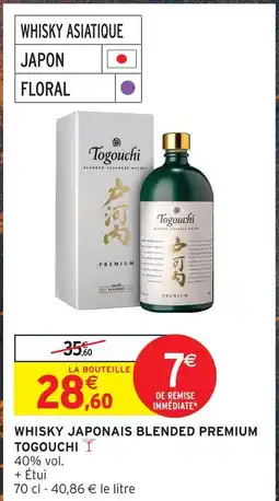 Intermarché Togouchi whisky japonais blended premium offre