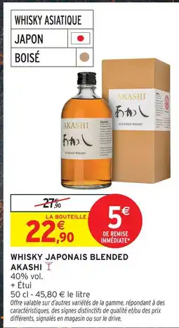 Intermarché Akashi whisky japonais blended offre