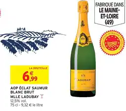 Intermarché Mlle ladubay aop éclat saumur blanc brut offre