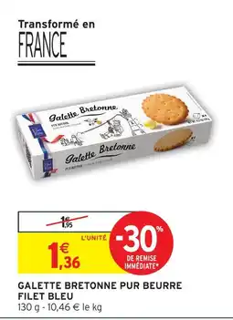 Intermarché Filet bleu galette bretonne pur beurre offre
