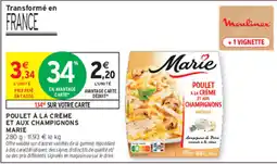 Intermarché Contact Marie Poulet à la crème et aux champignons offre