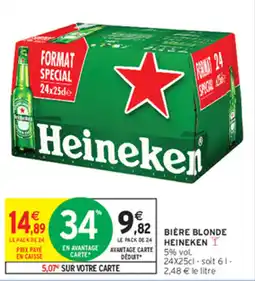 Intermarché Contact Heineken Bière blonde offre