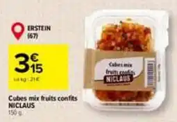 Carrefour NICLAUS Cubes mix fruits confits offre