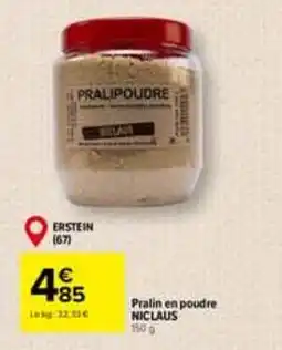 Carrefour NICLAUS Pralin en poudre offre