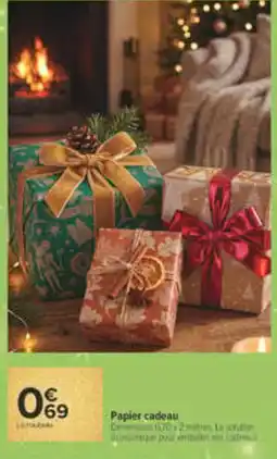 Carrefour Market Papier cadeau offre
