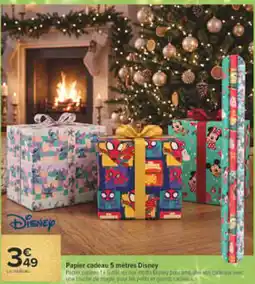 Carrefour Market Disney Papier cadeau offre