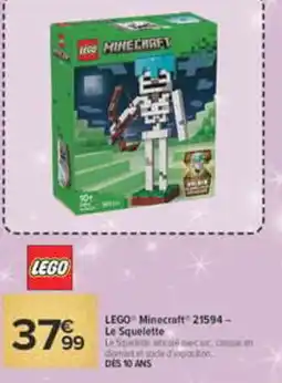 Carrefour Market LEGO® Minecraft® Le Squelette offre
