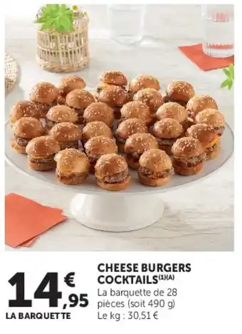 CHEESE BURGERS COCKTAILS