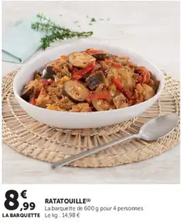Hyper U LA BARQUETTE RATATOUILLE offre