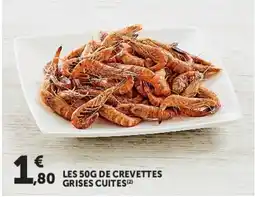 Hyper U Crevettes grises cuites offre