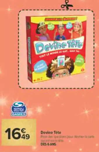 SUPER GAMES Devine Tête
