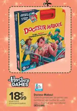 Carrefour Market Hasbro Games Docteur Maboul offre
