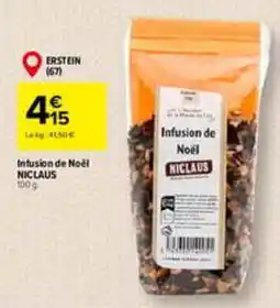 Carrefour NICLAUS Infusion de Noël offre