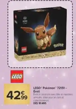 Carrefour Market LEGO Pokémon 72151 – Évoli offre