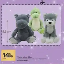 Carrefour Market Peluche animal 65 cm offre