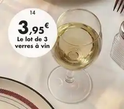 E.Leclerc verres à vin offre