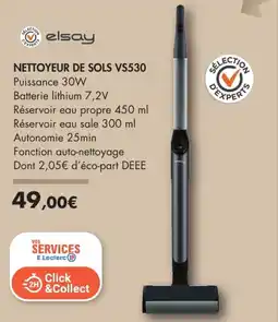 E.Leclerc elsay NETTOYEUR DE SOLS VS530 offre