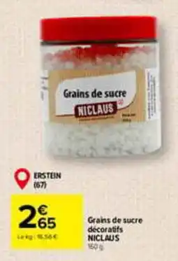 Carrefour NICLAUS Grains de sucre offre