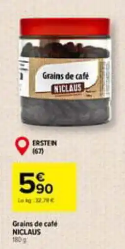Carrefour NICLAUS Grains de café offre