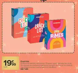 Carrefour Market Crack List offre