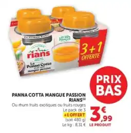 Hyper U Rians Panna Cotta offre