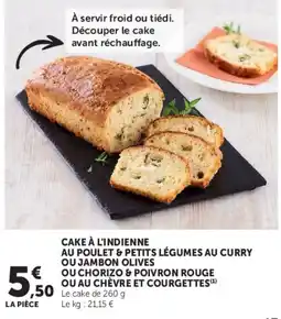Hyper U Cake à l'indienne offre