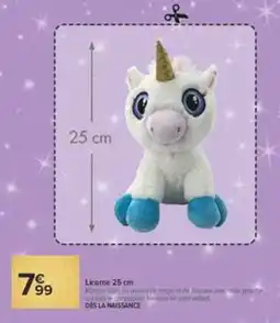 Carrefour Market Licorne 25 cm offre