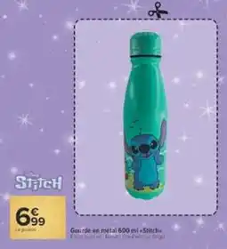 Carrefour Market Stitch Gourde en métal offre