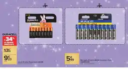 Carrefour Market DURACELL piles Power boost AA/LR6 offre
