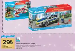 Carrefour Market Playmobil Voiture de police avec sirène offre