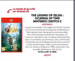 Fnac Nintendo the legend of zelda : ocarina of time switch 2 offre