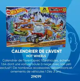 Fnac Hot wheels calendrier de l'avent offre