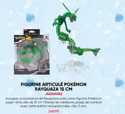 Fnac Jazwares figurine articulée pokémon rayquaza 15 cm offre