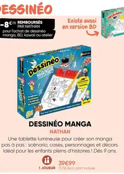 Fnac Nathan dessinéo manga offre