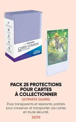 Fnac Ultimate guard pack 25 protections pour cartes à collectionner offre