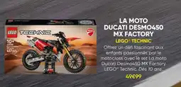 Fnac Lego technic la moto ducati desmo450 mx factory offre