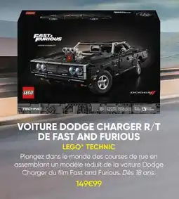 Fnac Lego technic technic voiture dodge charger r/t de fast and furious offre