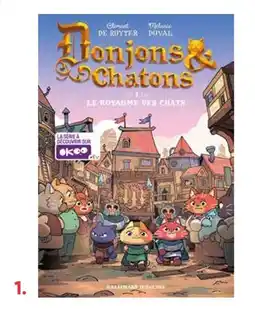 Fnac Gallimard jeunesse donjons et chatons - tome 1 le royaume des chats offre