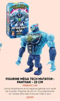 Fnac Mrbeast lab figurine méga tech mutator : panthar offre